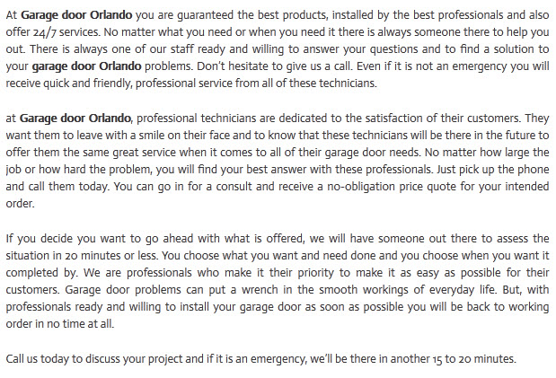 OHD Garage Doors Orlando