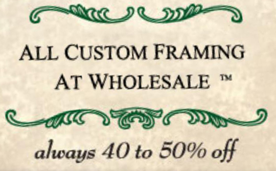All Custom Framing at Wholesale