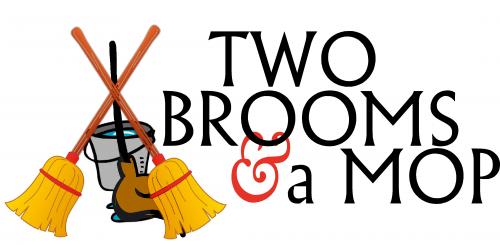 Two Brooms And A Mop