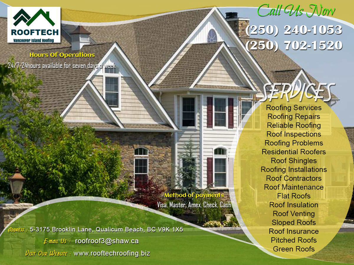 Rooftech Roofing | Roofing Installations in Qualicum Beach