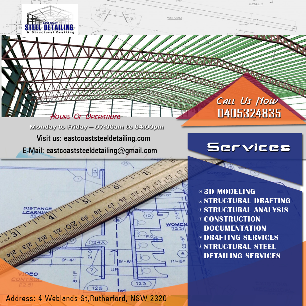 East Coast Steel Detailing & Structural Drafting | Structural Drafting Services in Newcastle