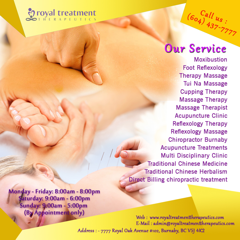 Royal Treatment Therapeutics |  Tui Na Massage in Burnaby