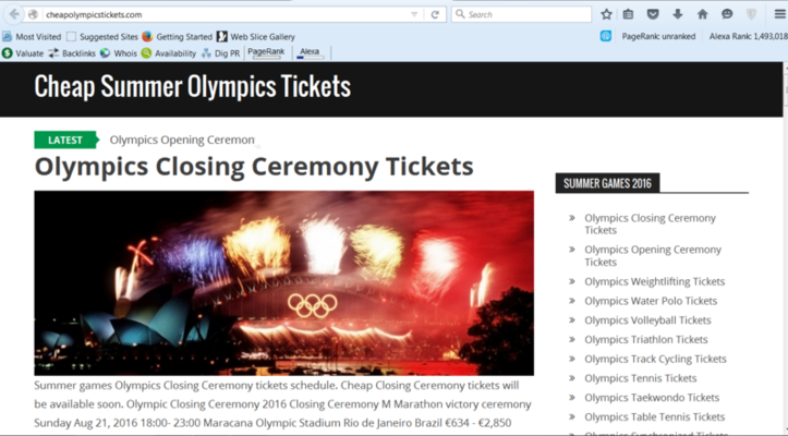 Summer Olympics Tickets