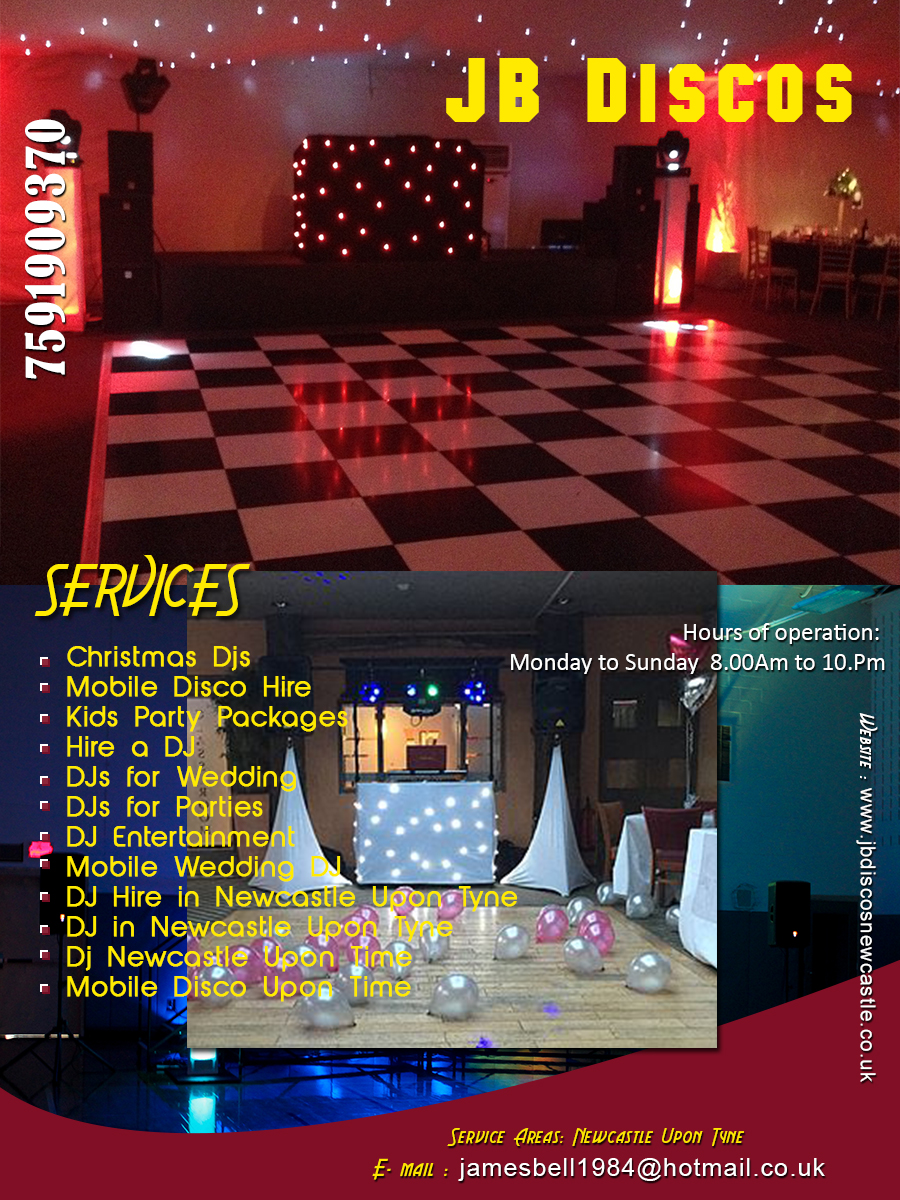 JB Discos | DJ Hire in Newcastle Upon Tyne
