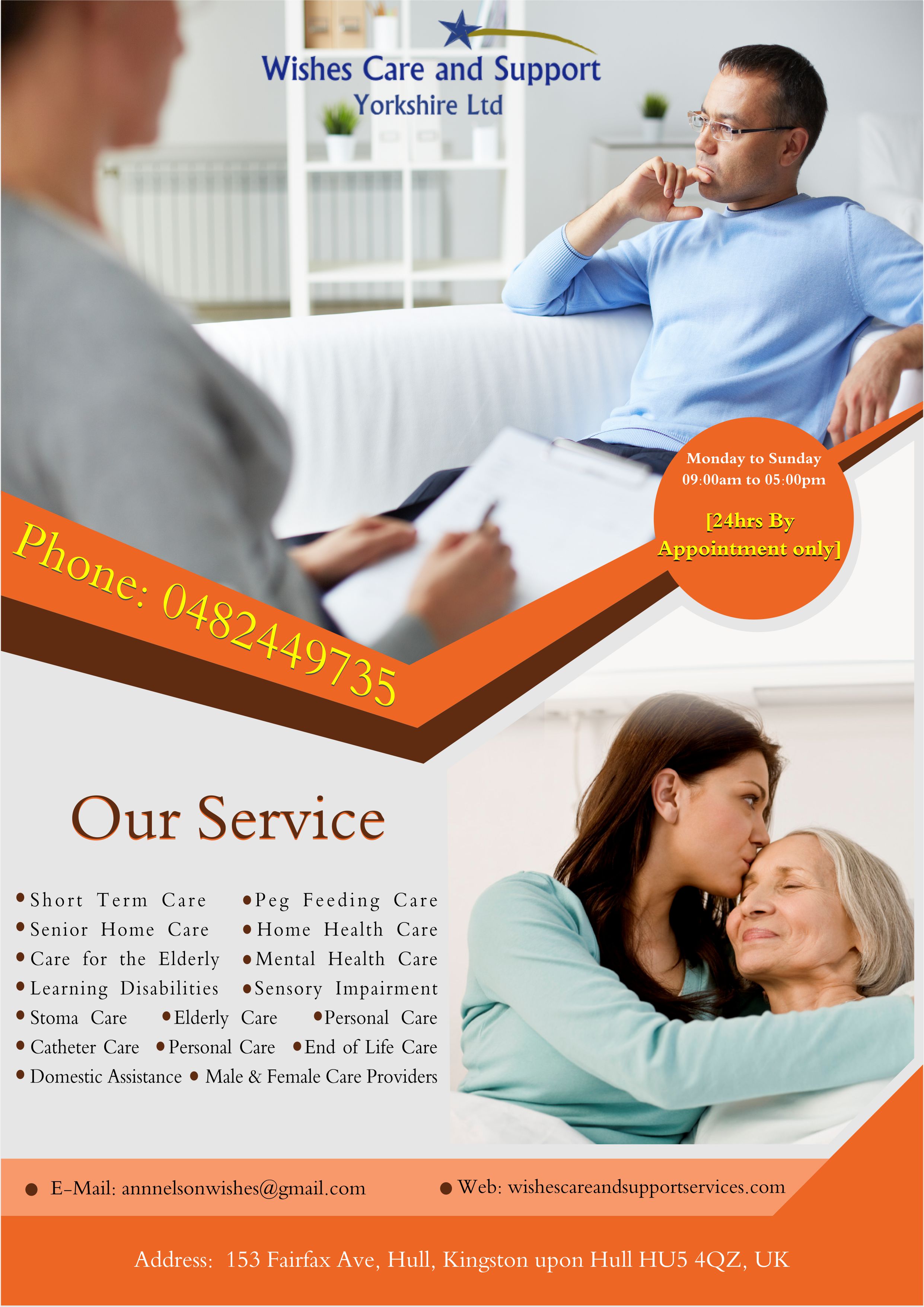 Wishes Care And Support Yorkshire Ltd | Elderly Care in Hull