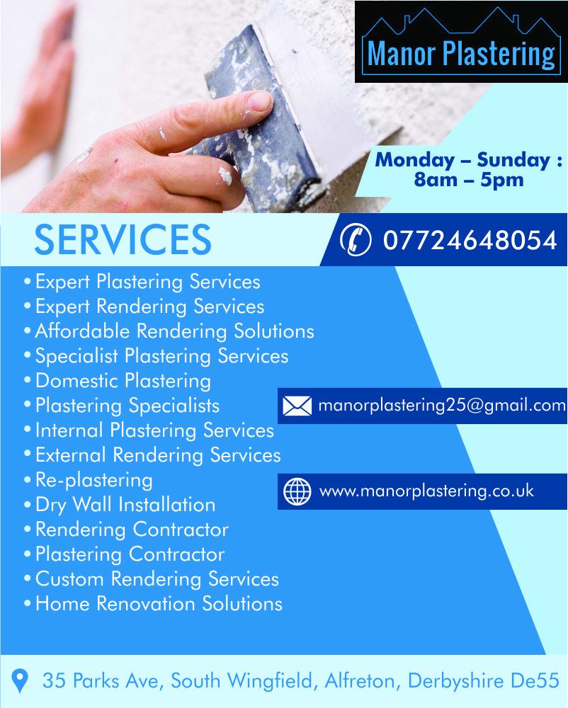 in Chesterfield | Domestic plastering in Chesterfield