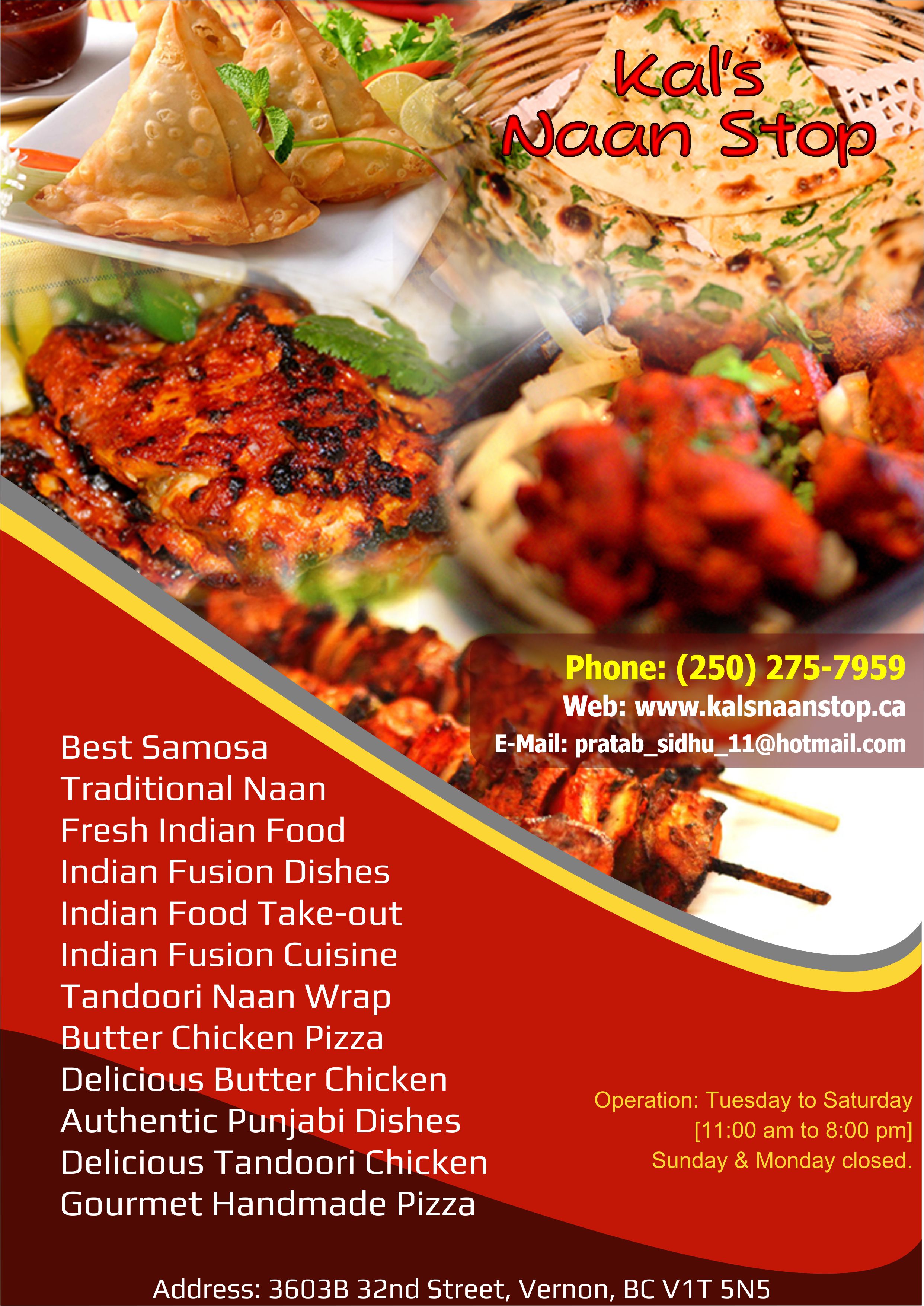 Kals' Naan Stop | Best Indian Food Vernon