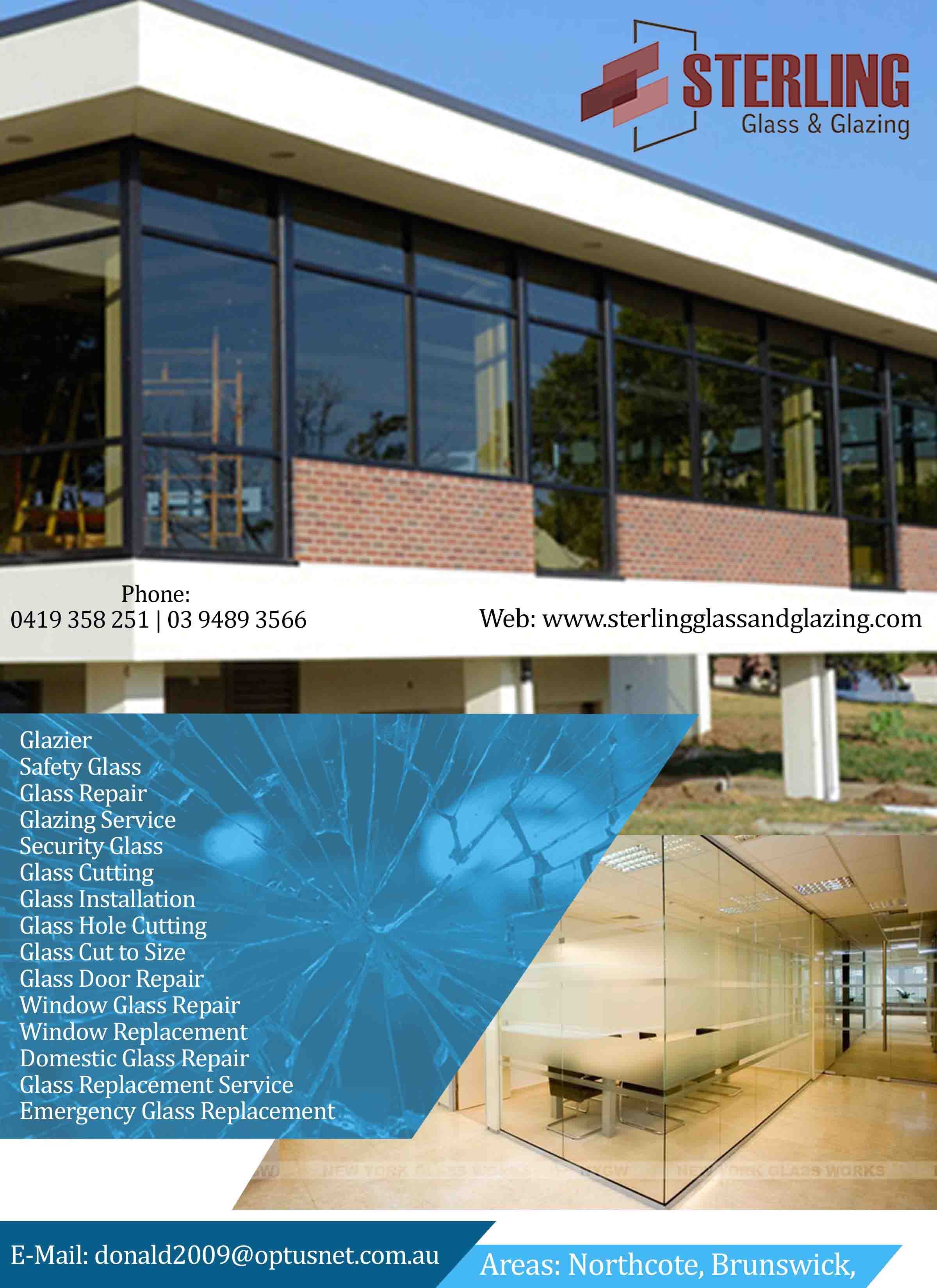 Sterling Glass & Glazing | Security and safety glass Northcote