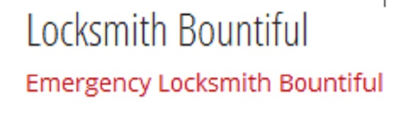 locksmith bountiful