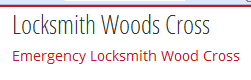 locksmith woods cross
