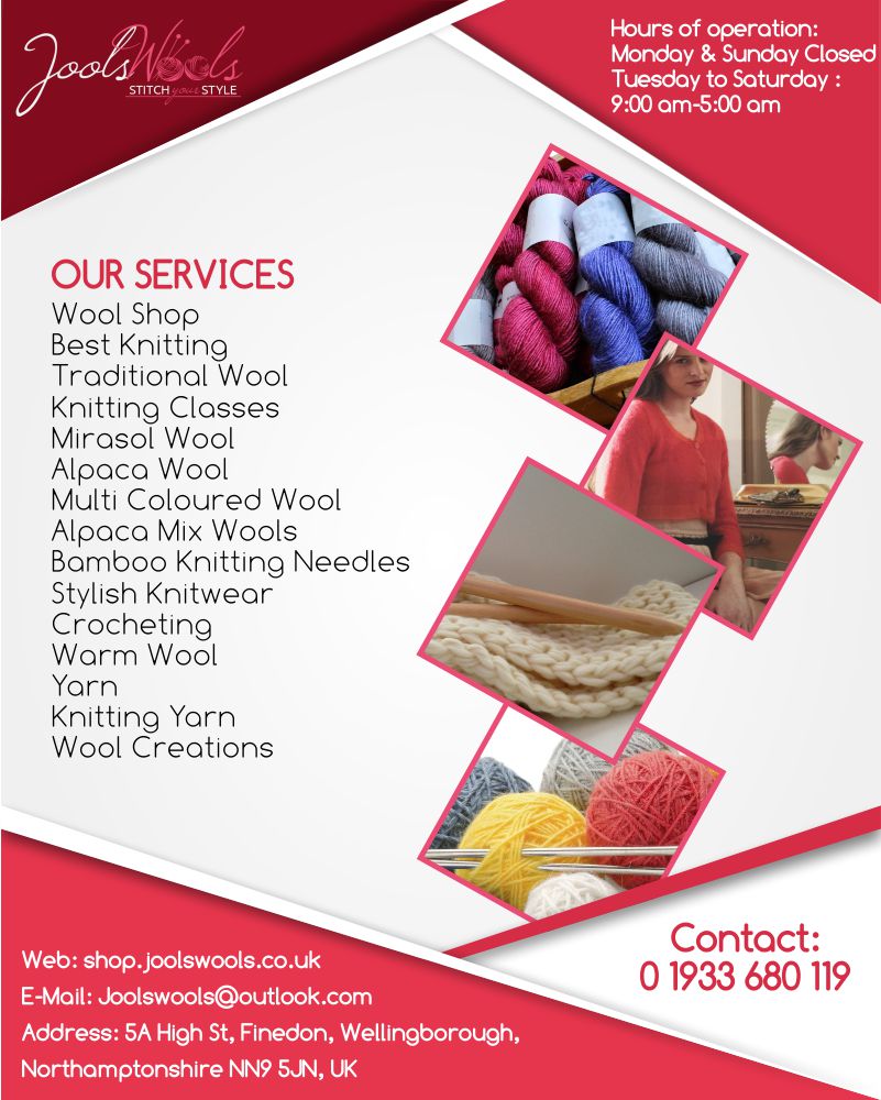 JOOLS WOOLS | Knitting classes Northamptonshire