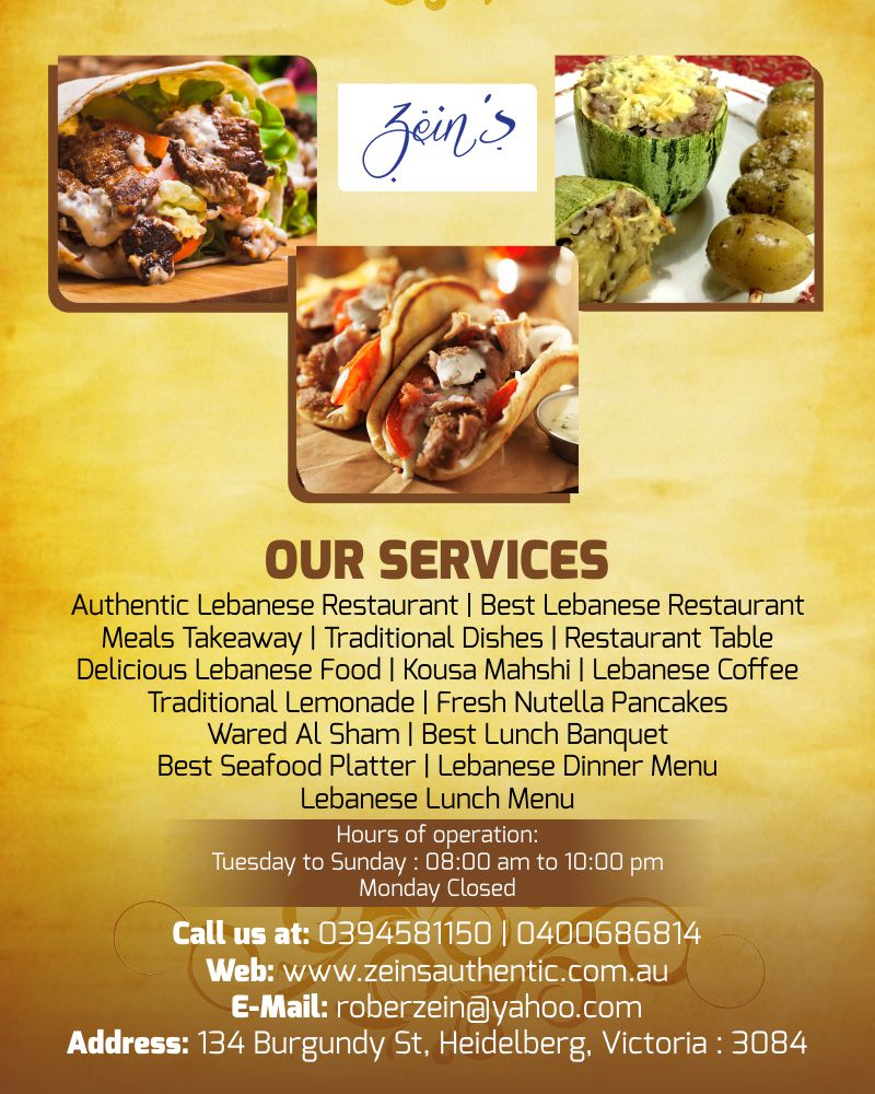 Zein's Authentic | Delicious Lebanese food Heidelberg