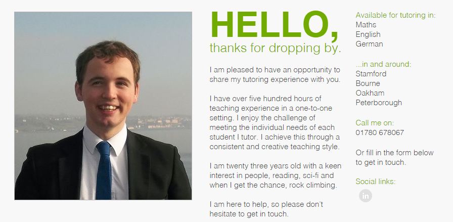 Jacob Leighton Private Tutor