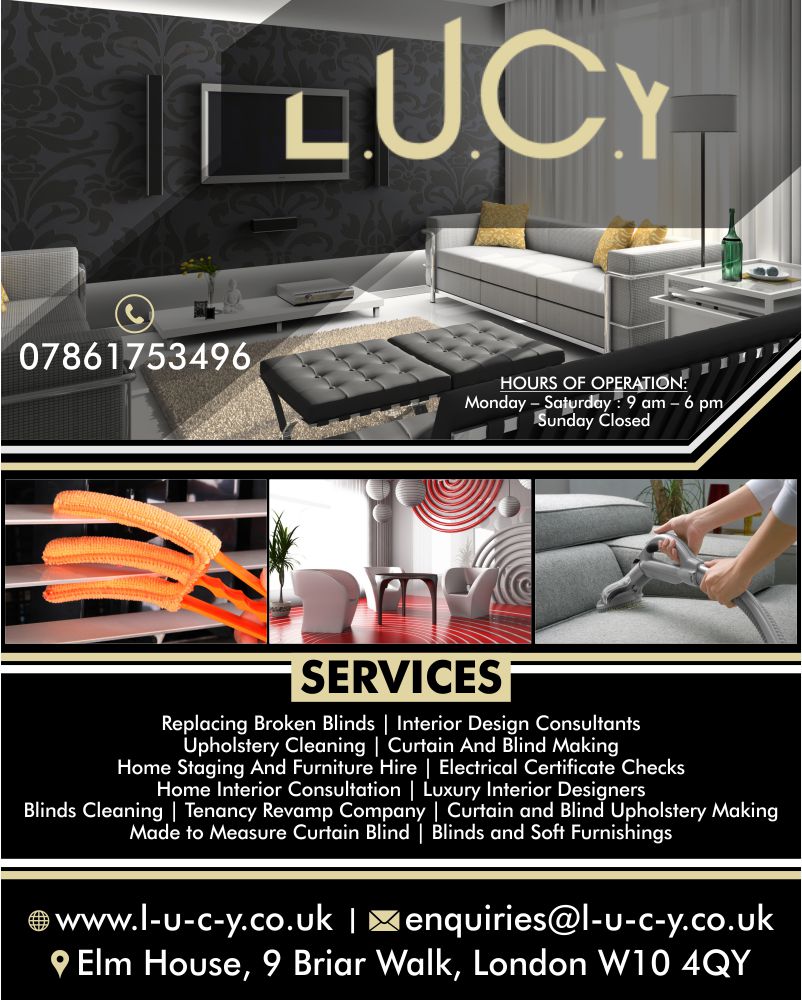 L.U.C.Y Interior Design | Upholstery cleaning services London