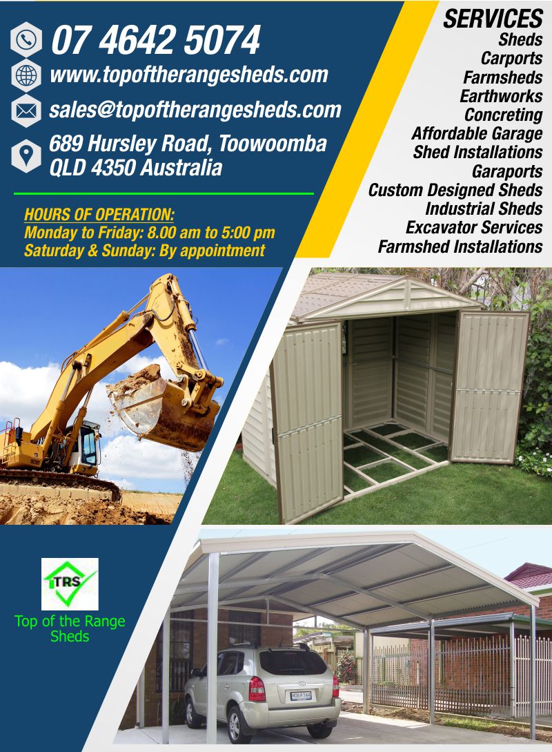 Top of the Range Sheds | Custom designed sheds Darling downs