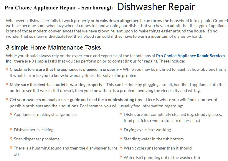 Pro Choice Appliance Repair