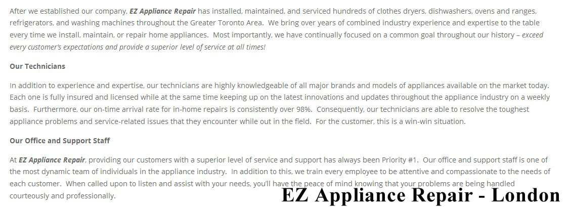 EZ Appliance Repair