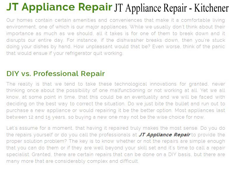 JT Appliance Repair