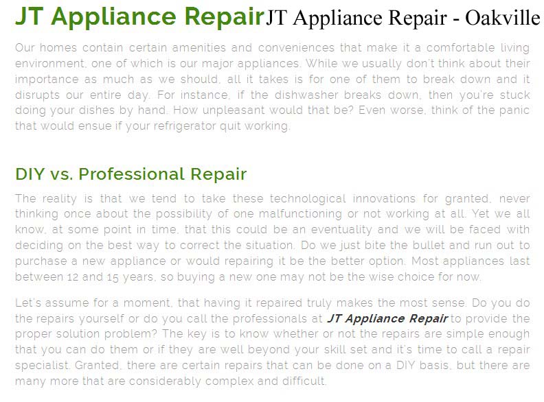 JT Appliance Repair