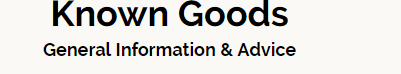Known Goods