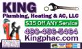 King Plumbing, Heating & AC LLC