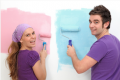 Pink and Blue Painter