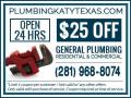 Plumbing Katy Texas