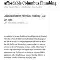 Affordable Columbus Plumbing