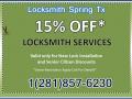 Locksmith Spring TX
