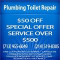 Emergency Toilet Repair in Houston TX