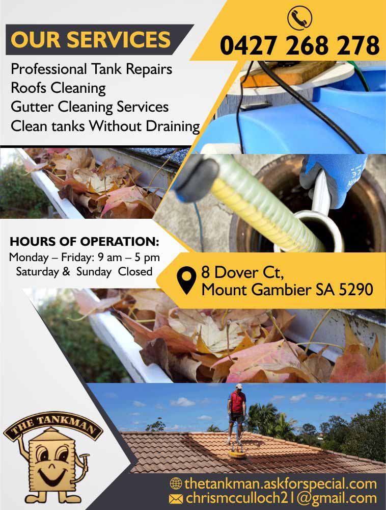 The Tankman | Clean tanks Without Draining in Mount Gambier