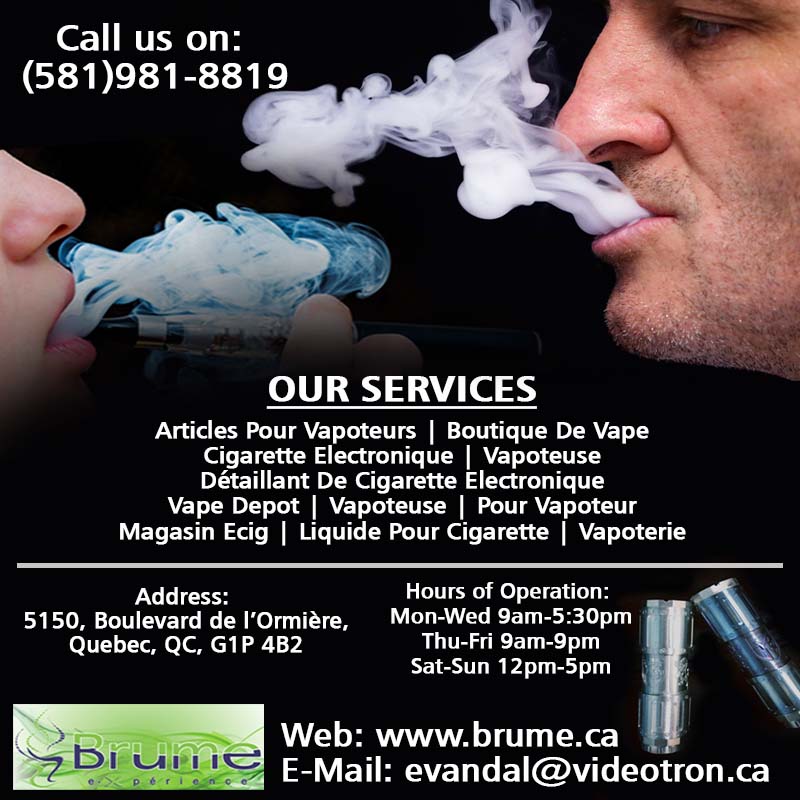Brume Experience | Pour Vapoteur Québec