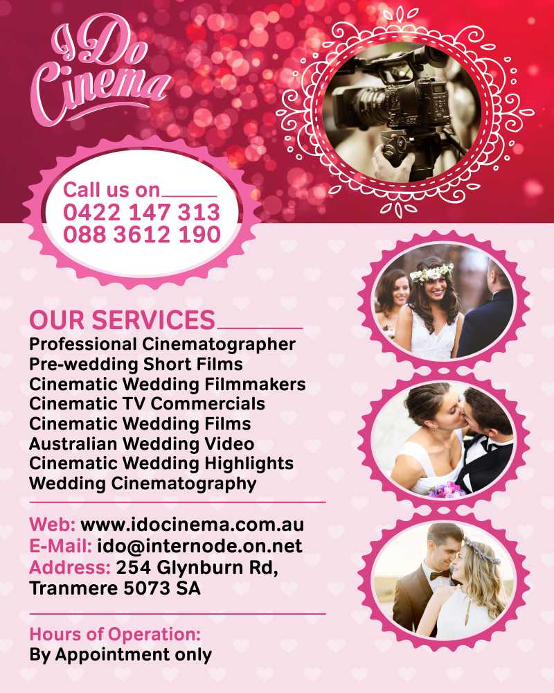 Professional Videographer for Wedding in Adelaide | I DO CINEMA