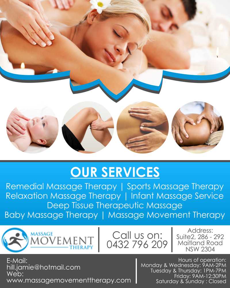 Qualified Remedial Massage Therapist in Newcastle | Massage Movement Therapy