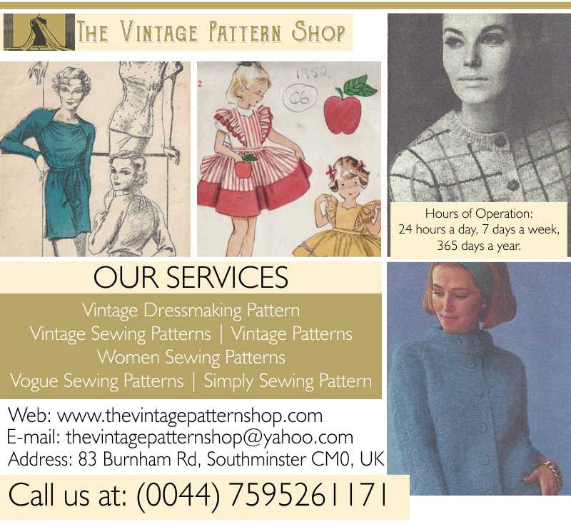 The Vintage Pattern Store | Vintage Sewing Patterns | London