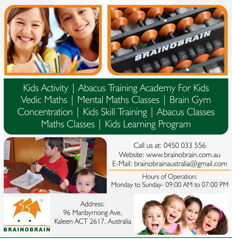 BRAINOBRAIN Kids Academy Pty Limited | Abacus classes in Melbourne