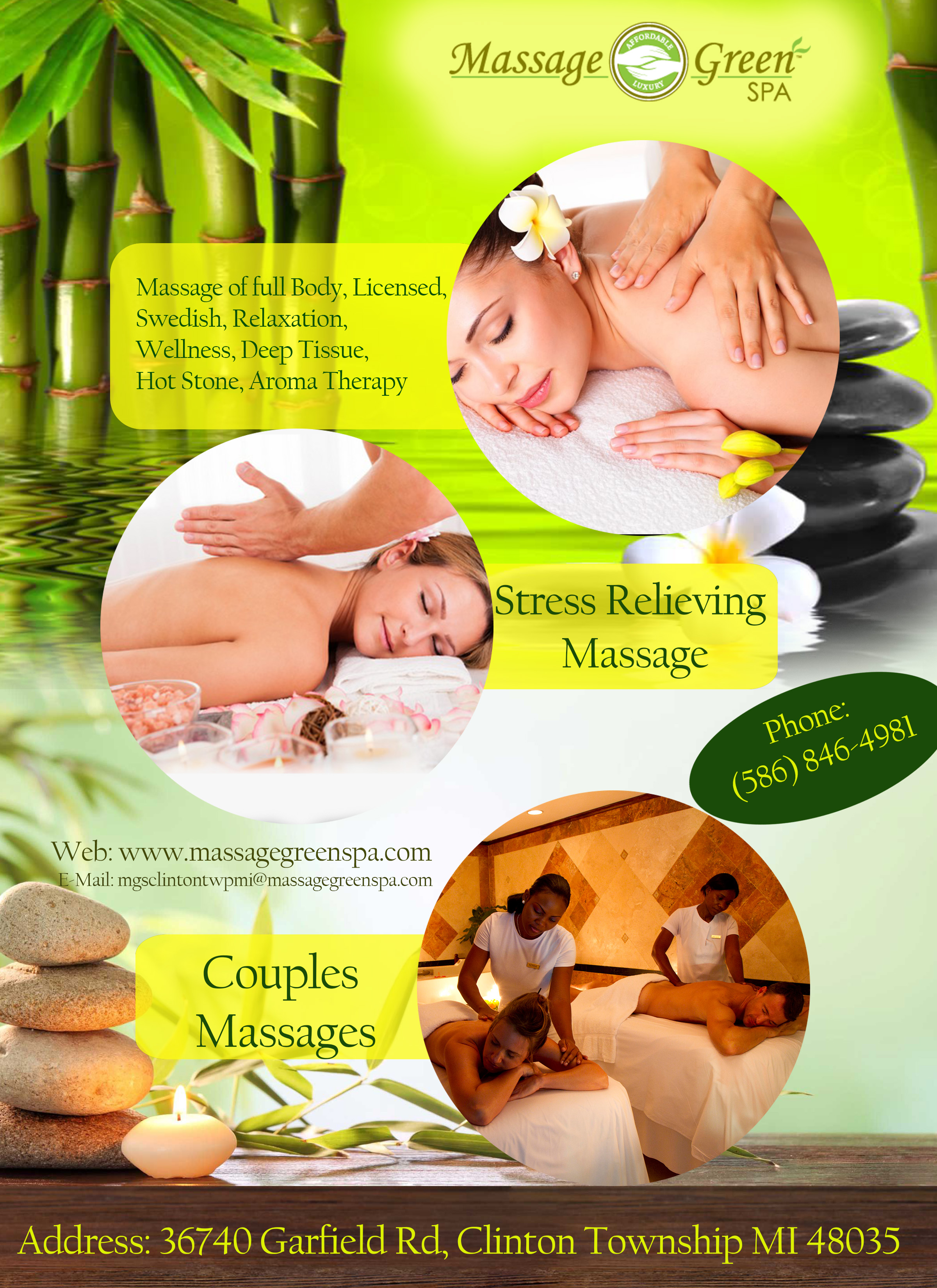Massage Green Spa | Massage Salon Clinton Township