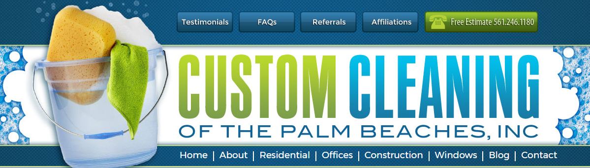 Custom Cleaning of the Palm Beaches