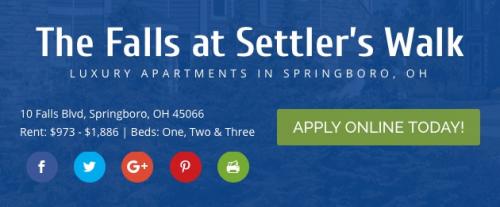 Falls at Settlers Walk