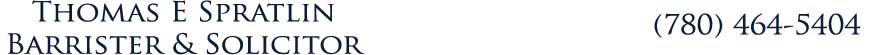 Spratlin Thomas E Barrister & Solicitor