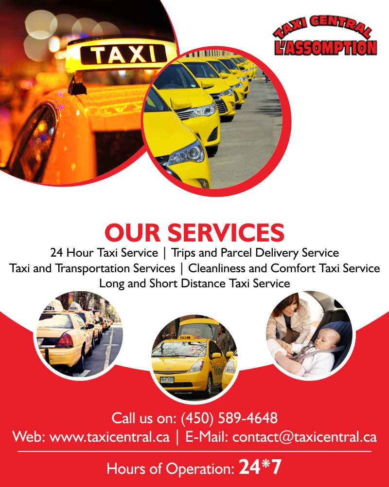 All Time Taxi and Transportation Services in L'Assomption | Taxi Central L'Assomption