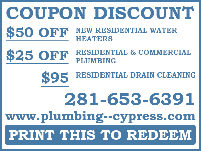 Emergency plumbing in Cypress TX