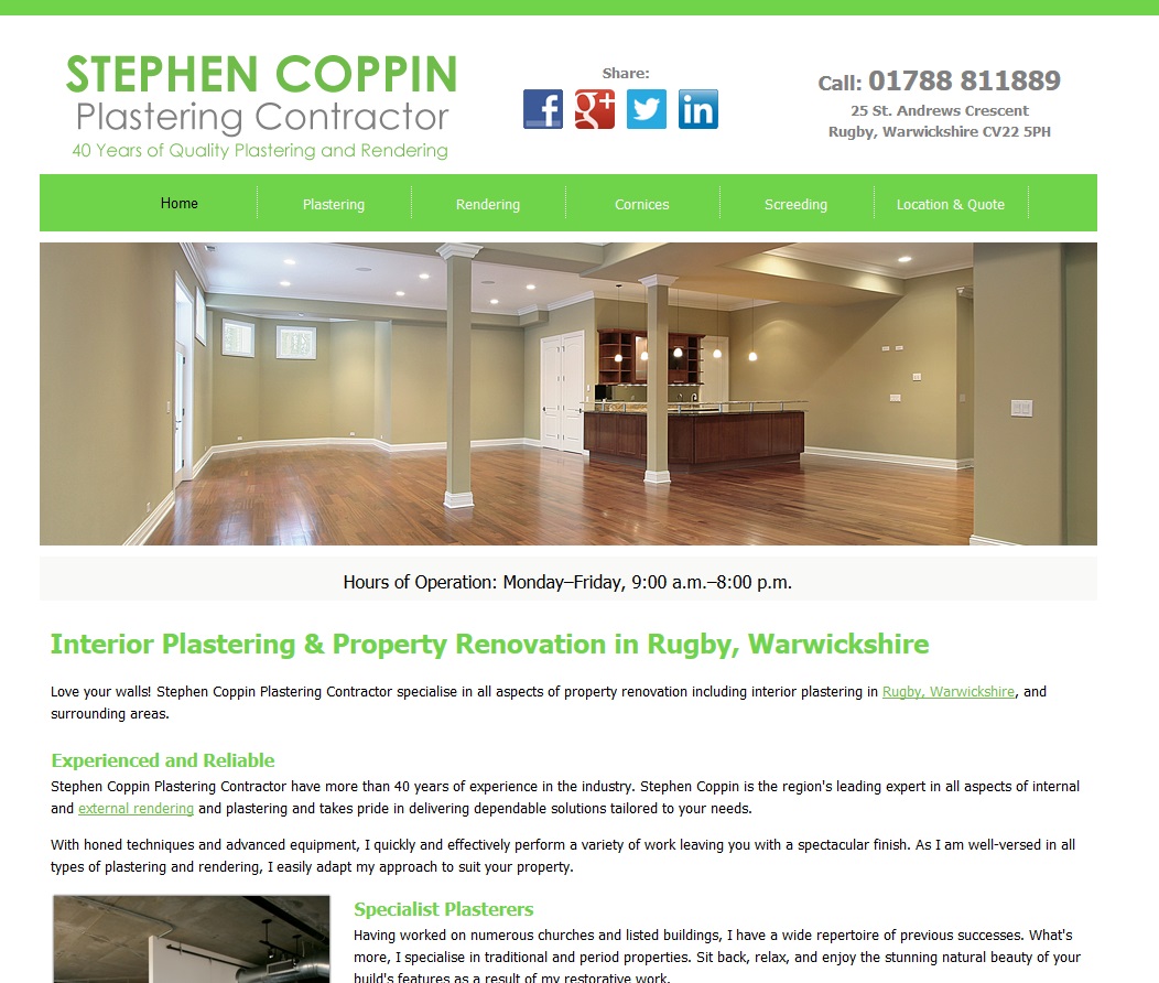 Stephen Coppin Plastering Contractors